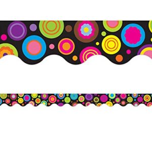 Teacher Created Resources Colorful Circles Scalloped Border Trim (5157)