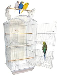 open top canary parakeet cockatiel lovebird finch bird cage with breeding doors