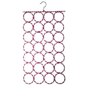 28 Circles Clothes Tie Scarf Rack Hanger DIY Rack Holder Organizer