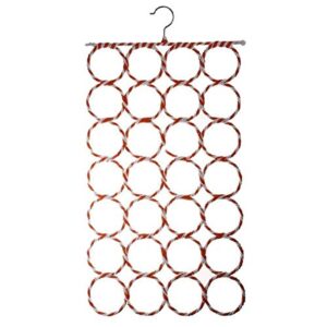 28 Circles Clothes Tie Scarf Rack Hanger DIY Rack Holder Organizer