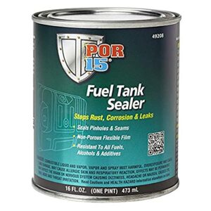 por-15 fuel tank sealer, stops rust, corrosion and leaks, seals pinholes and seams, non-porous, flexible film, 16 ounces