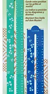 Clover 3164 Pattern Chart Magnetic Gage Place Marker Set, 8-1/2-Inch and 11-3/4-Inch, Green