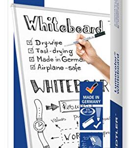 STAEDTLER Lumocolor Dry Erase, Fine Tip Dry Erase Whiteboard Marker, Box of 10, Black, 301-9