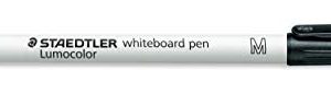 STAEDTLER Lumocolor Dry Erase, Fine Tip Dry Erase Whiteboard Marker, Box of 10, Black, 301-9