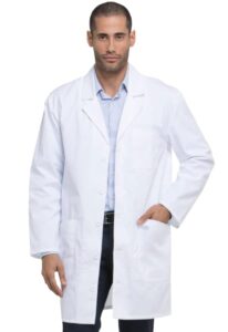 dickies 37 inch unisex ipad lab coat, white, x-large