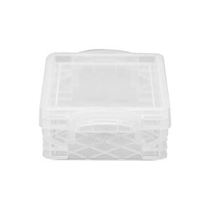 Super Stacker Crayon Box, 4.75 x 3.5 x 1.5 Inches, Clear, 1 Box (40311)