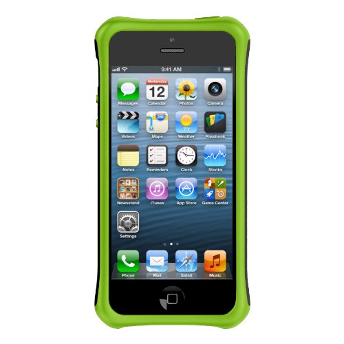 Ballistic AP1085-A005 Aspira Series Case for iPhone 5 - 1 Pack - Retail Packaging - Black/Lime Green