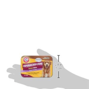 Arm & Hammer for Pets Tartar Control Dental Mints for Dogs | Dog Dental Mints Help Reduce Plaque & Tartar Buildup Without Brushing | Beef Flavor, 40 Count