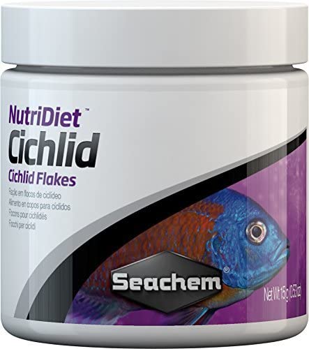 Seachem NutriDiet Cichlid Fish Flakes - Probiotic Formula with GarlicGuard 15g/.5oz