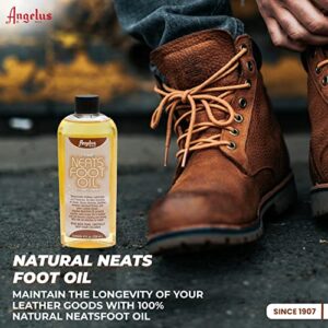 Angelus Brand Prime Neatsfoot Oil Compound Shoes Boots Leather Waterproof Softener Protector Conditioner 8 oz
