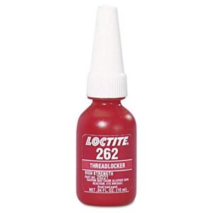 loctite 231926 red 262 high strength thread locker, 10 ml bottle