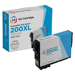 ld products remanufactured ink cartridge replacement for epson 200xl ( cyan )