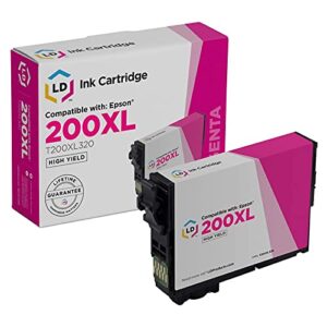 ld products remanufactured ink cartridge replacement for epson t200xl320 high yield magenta