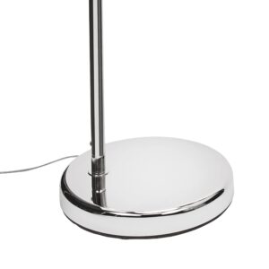 Catalina 18563-000 Mid-Century Modern Over The Sofa Curved Metal Arc Floor Lamp with Heavy Base for Living, Dorm Room, Office, 76", Chrome