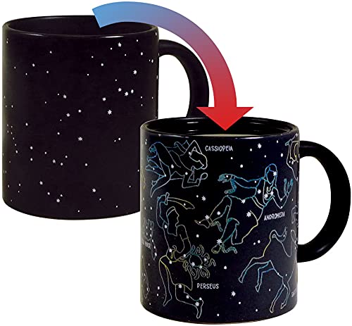 The Unemployed Philosophers Guild Heat Changing Constellation Mug - Add Coffee or Tea and 11 Constellations Appear - Comes in a Fun Gift Box