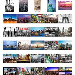 New 60 Various NYC New York Collectible Photo Postcards 4x6 Inch with Box