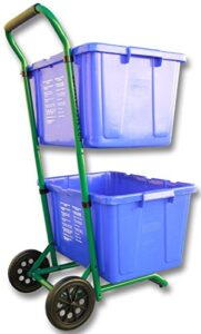 recycle cart for recycle bins robust recycle cart for simple recycle bin moving | recycle caddy (single pack)