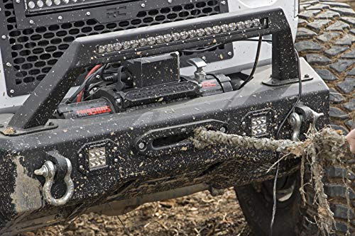 Rough Country 12,000LB PRO Series Electric Winch | Synthetic Rope - PRO12000S, Black