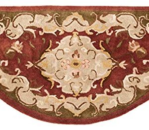 SAFAVIEH Classic Collection Accent Rug - 2'3" x 4', Rust & Green, Handmade Traditional Oriental Wool, Ideal for High Traffic Areas in Entryway, Living Room, Bedroom (CL234A)