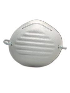 magid ir1901 disposable masks | disposable masks with an aluminum adjustable nose clip for a contoured seal - great for household dust, white (50 respirators)