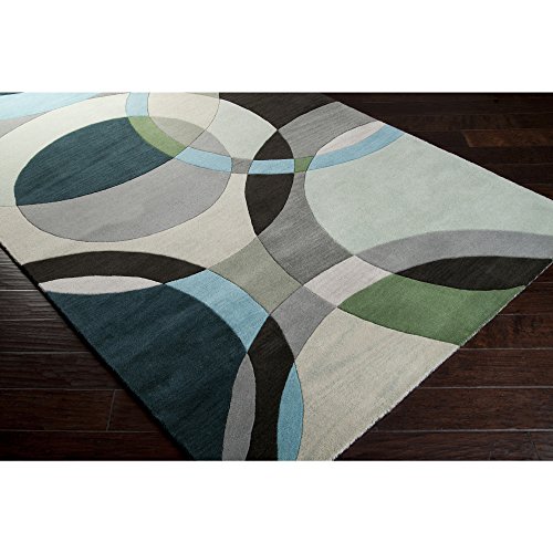 Surya Forum FM-7157 Contemporary Area Rug, 9-Feet 9-Inch Round