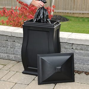 Mayne Mansfield Multi-Purpose Storage Bin - 20in x 20in x 38in - 45 Gallons of Storage Capacity - Polyethylene (5861-B)