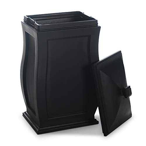 Mayne Mansfield Multi-Purpose Storage Bin - 20in x 20in x 38in - 45 Gallons of Storage Capacity - Polyethylene (5861-B)