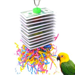 bonka bird toys 1472 small poker shred bird toy parrot cage craft cockatiel parakeet forage shred budgie accessories assorted chew supplies