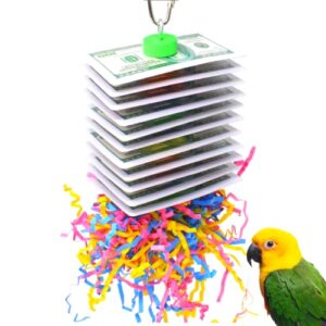 Bonka Bird Toys 1472 Small Poker Shred Bird Toy Parrot cage Craft Cockatiel Parakeet Forage Shred Budgie Accessories Assorted chew Supplies