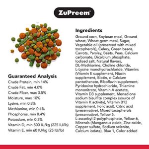 ZuPreem VeggieBlend Smart Pellets Bird Food for Parrots & Conures, 3.25 lb Bag - Made in the USA, Daily Nutrition, Essential Vitamins, Minerals for African Greys, Senegals, Amazons, Eclectus, Cockatoos