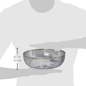 Alessi Round Basket, 23cm, Silver