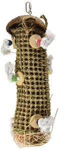 penn-plax natural weave kabob bird perch toy, 18-inch