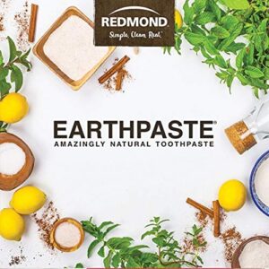 REDMOND Earthpaste All Natural Non-Fluoride Vegan Non GMO Real Ingredients Toothpaste (Variety Pack (Lemon, Wintergreen, Cinnamon, Pep)), 4 Ounce (Pack of 4)