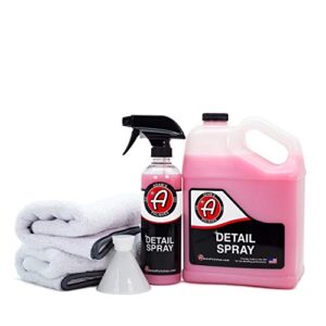 adam's detail spray - quick waterless detailer spray for car detailing | polisher clay bar & car wax boosting tech | add shine gloss depth paint | car wash kit & dust remover (collection)