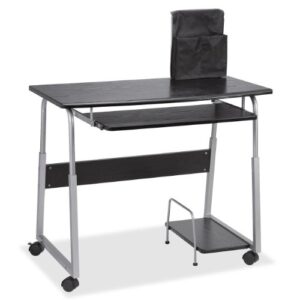 lorell laminate computer desk, 25.79" height x 15.35" width x 31.5" length