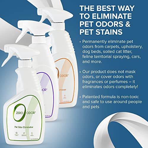 Zero Odor ZOP 1065 Multi Pet Odor Eliminator Kit White Pack of 3