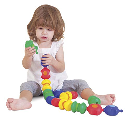 Childcraft - 1435214 Toddler Manipulatives Sensory Snap Beads, Set of 16