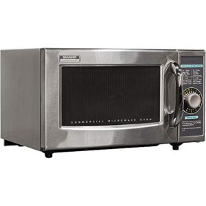 Sharp R-21LCFS Medium Duty Commercial Microwave (Dial Timer, 1000-Watts, 120-Volts) (Update of R-21LCF),Silver