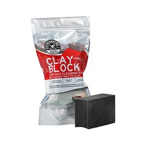 chemical guys clay_block clay block v2 (4.6 in. x 3.5 in. x 1.7 in.), black
