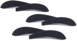 closethangerfactory slim-line set of (6) shoulder pads (black)