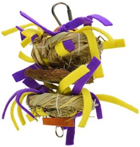 a&e cage company hb46611 java wood tickles assorted bird toy, small