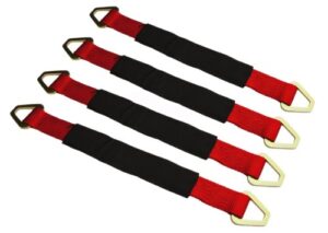 24" red axle straps (4 pack)