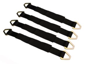 36" black axle straps (4 pack)