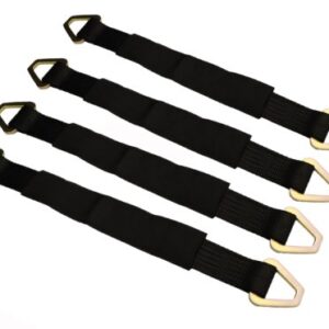 36" Black Axle Straps (4 Pack)