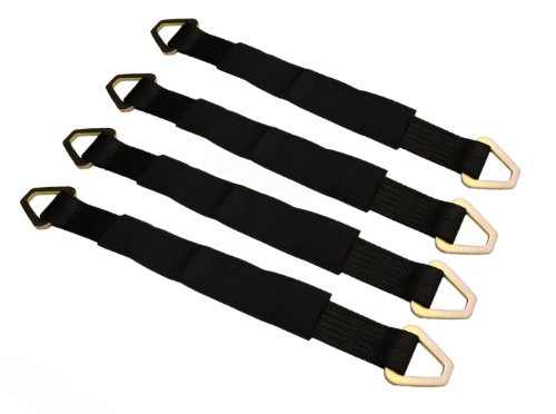 36" Black Axle Straps (4 Pack)