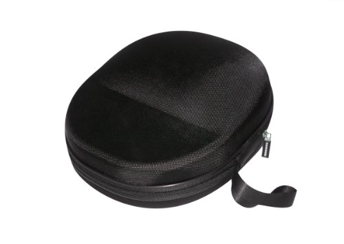 XL CASEBUDi Hard Headphone Case | Compatible with AKG, Audio Technica, Sony, Sennheiser, Turtle Beach & More | Black Ballistic Nylon