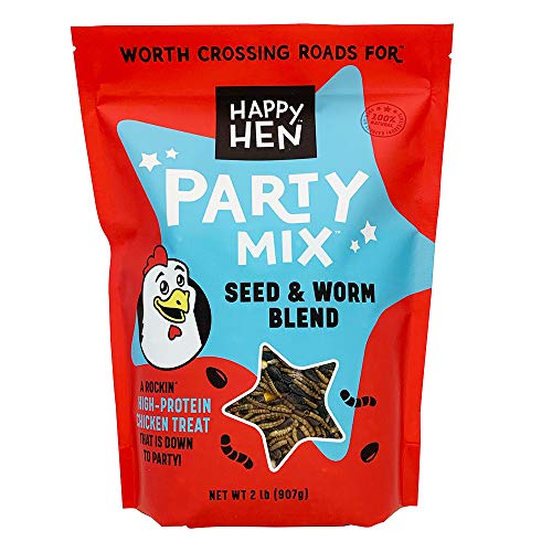 Happy Hen Treats Party Mix Seed And Mealworm, 2 Lb