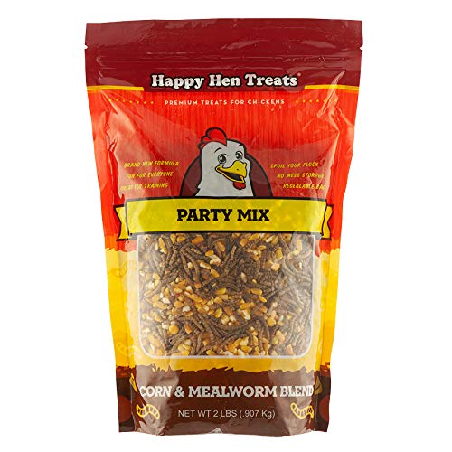 Happy Hen Treats Party Mix Mealworm and Corn, 2-Pound