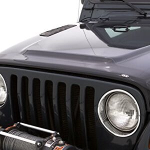 Auto Ventshade [AVS] Aeroskin Hood Protector | 1987 - 2006 Jeep Wrangler, Low Profile/Flush - Smoke | 322091