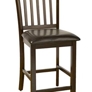 Alpine Furniture Capitola Faux Leather Counter Height Pub Chairs (Set of 2)